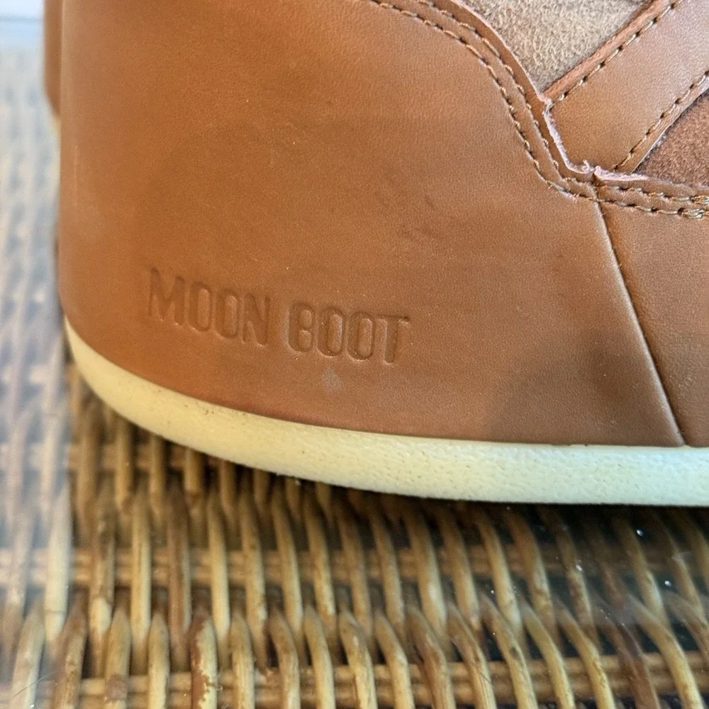 MOON BOOTS EVX BROWN IGLOO BOOTS Cognac Women's Size 5/6